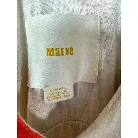 Maeve Women's XS Sleeveless Ikat Print Maxi Dress - Picture 2 of 7